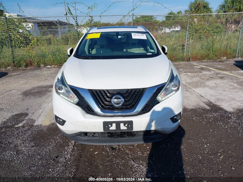 5N1AZ2MGXFN289960 2015 Nissan Murano Platinum