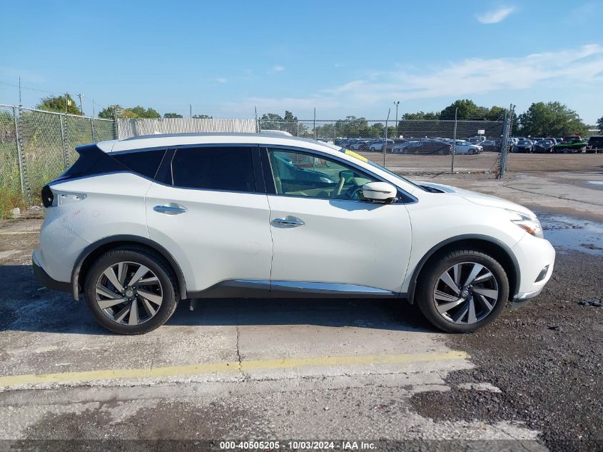 5N1AZ2MGXFN289960 2015 Nissan Murano Platinum