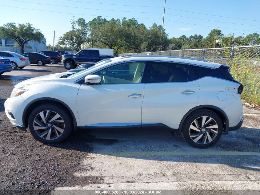 5N1AZ2MGXFN289960 2015 Nissan Murano Platinum