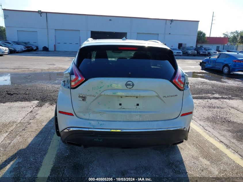 5N1AZ2MGXFN289960 2015 Nissan Murano Platinum