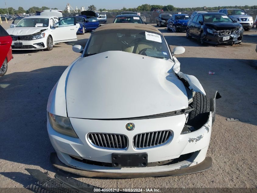 4USBU53507LX02713 2007 BMW Z4 3.0Si