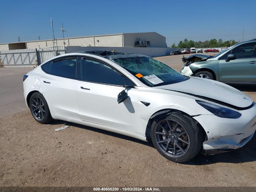 2021 Tesla Model 3 Standard Range Plus Rear-Wheel Drive VIN: 5YJ3E1EA6MF907879 Lot: 40505250