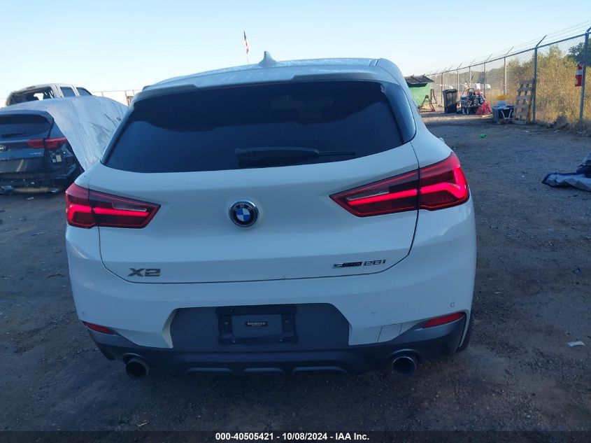 2018 BMW X2 Sdrive28I VIN: WBXYJ3C31JEJ75873 Lot: 40505421