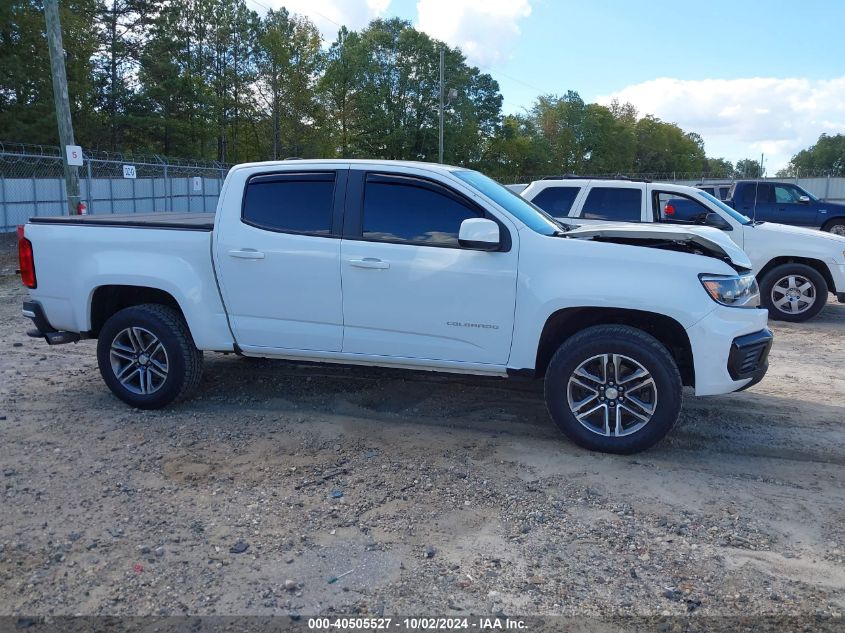 2021 Chevrolet Colorado 2Wd Short Box Wt VIN: 1GCGSBEN0M1154779 Lot: 40505527