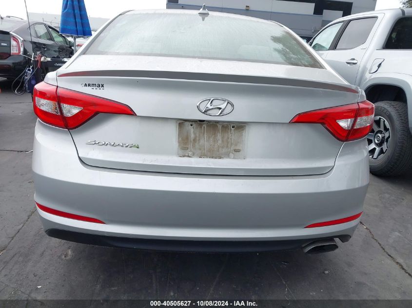 2017 Hyundai Sonata Se VIN: 5NPE24AF2HH540376 Lot: 40505627