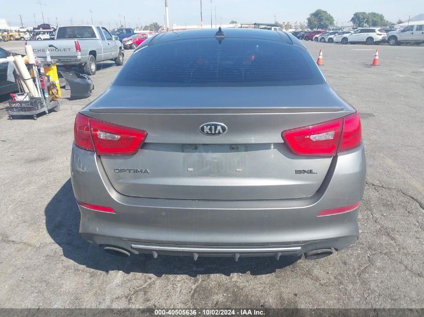 2014 Kia Optima Sxl Turbo VIN: 5XXGR4A67EG301305 Lot: 40505636