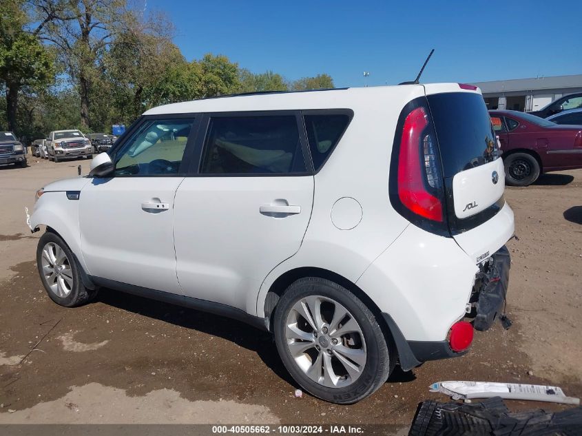 2016 Kia Soul + VIN: KNDJP3A53G7337825 Lot: 40505662