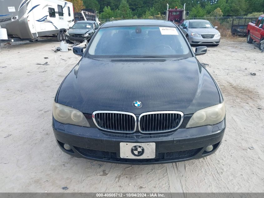 2008 BMW 750I VIN: WBAHL83568DT11286 Lot: 40505712