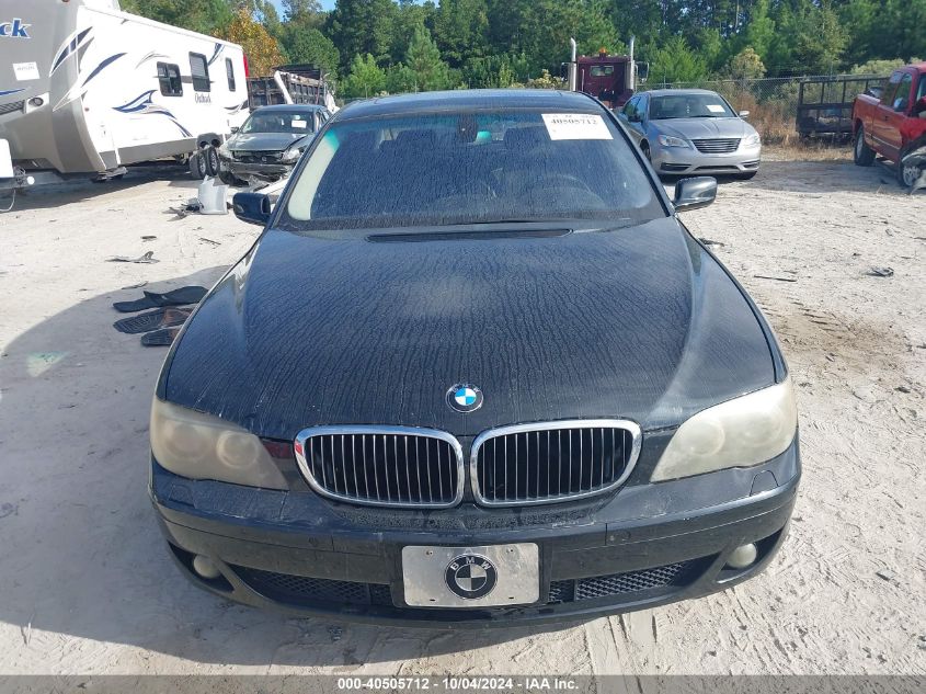 2008 BMW 750I VIN: WBAHL83568DT11286 Lot: 40505712