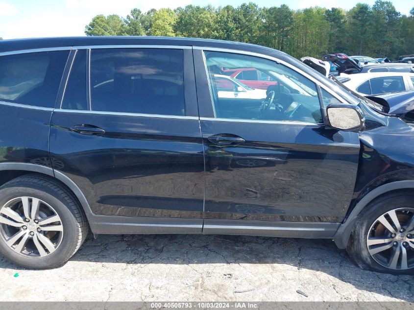 2016 Honda Pilot Ex-L VIN: 5FNY5H87GB0006415 Lot: 40505793