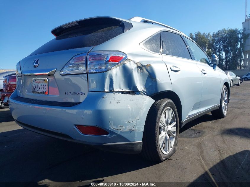 2010 Lexus Rx 450H VIN: JTJBC1BA0A2030243 Lot: 40505918