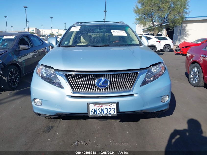 2010 Lexus Rx 450H VIN: JTJBC1BA0A2030243 Lot: 40505918