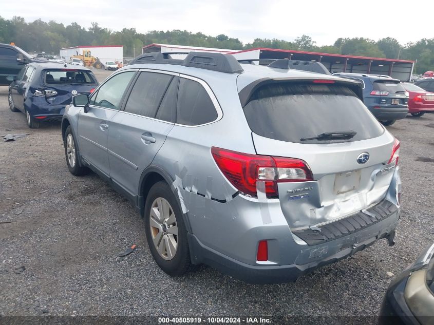 2016 Subaru Outback 2.5I Premium VIN: 4S4BSACC1G3273824 Lot: 40505919