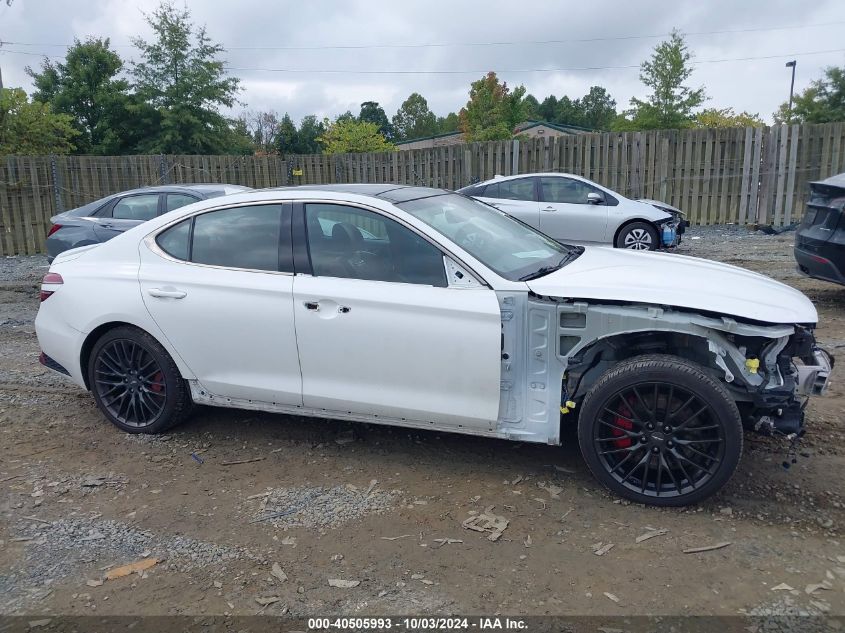 KMTG14TE0NU082968 2022 Genesis G70 3.3T Awd Launch Edition