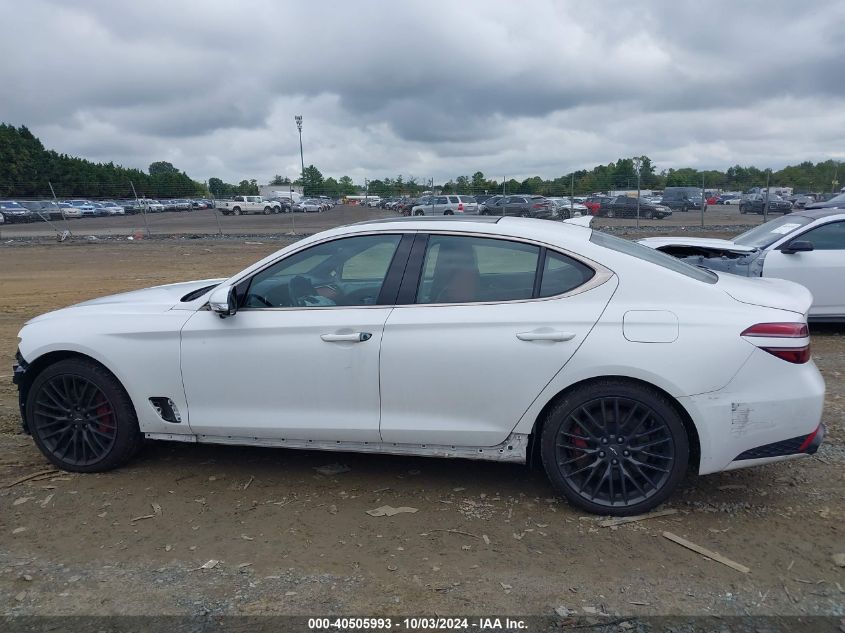 KMTG14TE0NU082968 2022 Genesis G70 3.3T Awd Launch Edition