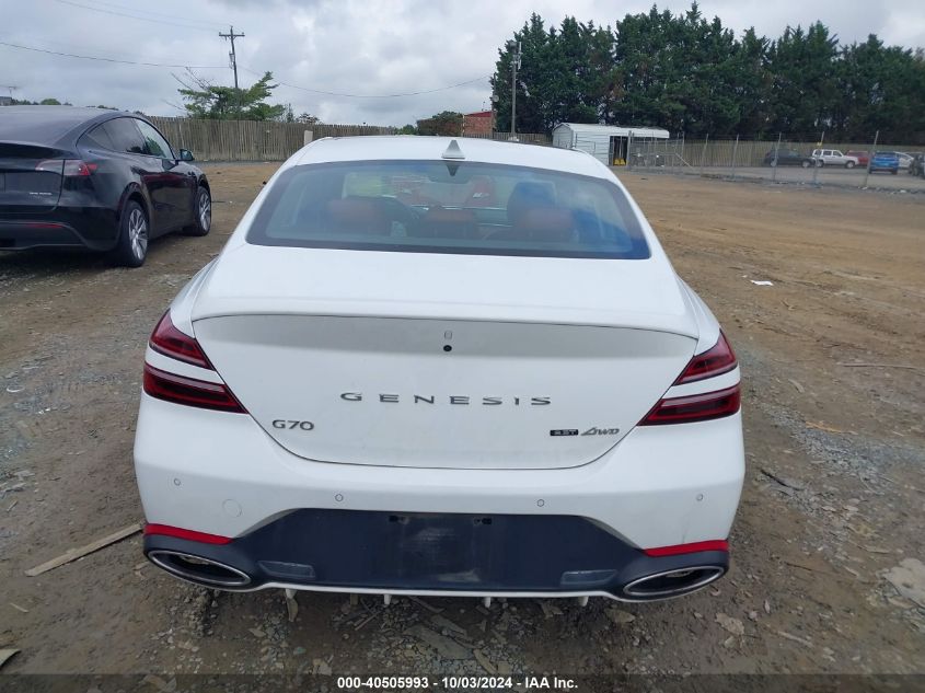 KMTG14TE0NU082968 2022 Genesis G70 3.3T Awd Launch Edition