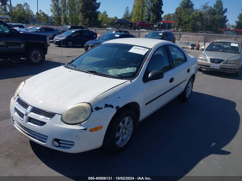 2005 Dodge Neon Se VIN: 1B3ES26CX5D153242 Lot: 40506131