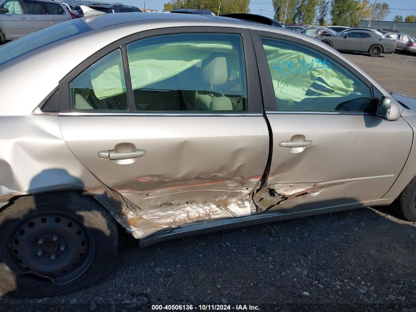 5NPET46F29H455478 2009 Hyundai Sonata Gls V6