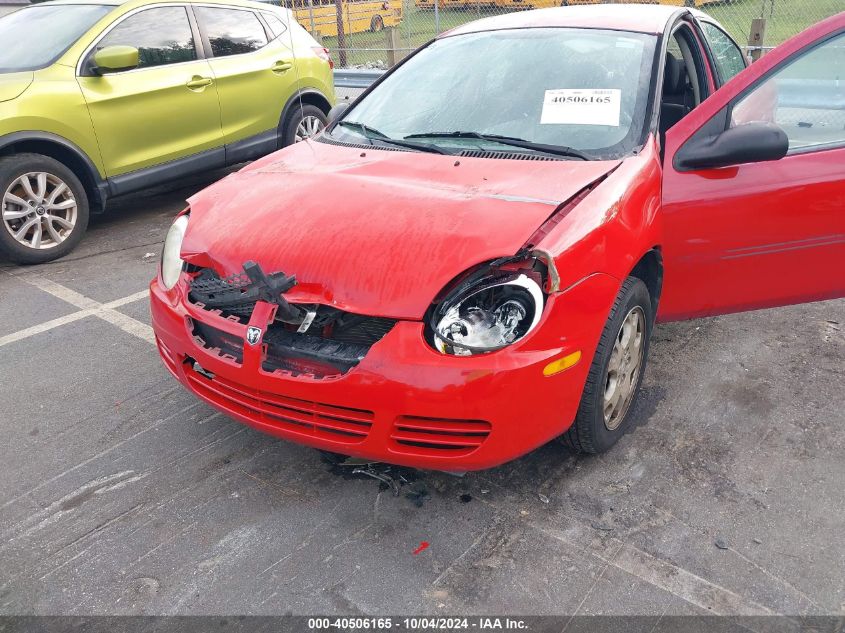 2004 Dodge Neon Sxt VIN: 1B3ES56C54D570428 Lot: 40506165