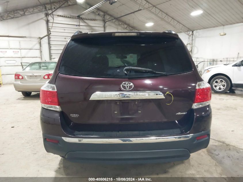 2012 Toyota Highlander Limited VIN: 5TDDK3EH8CS152119 Lot: 40506215