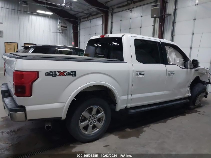 2018 Ford F-150 Lariat VIN: 1FTEW1EG4JFA18046 Lot: 40506285