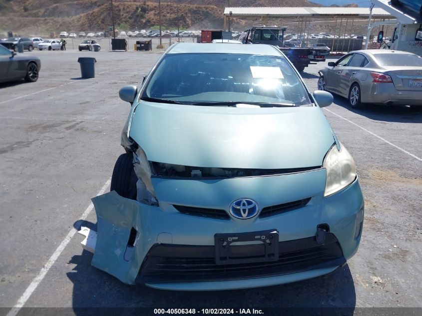 2013 Toyota Prius Two VIN: JTDKN3DU9D5554123 Lot: 40506348