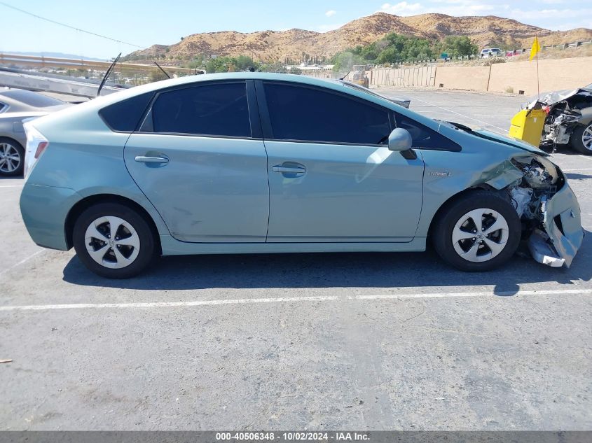 2013 Toyota Prius Two VIN: JTDKN3DU9D5554123 Lot: 40506348