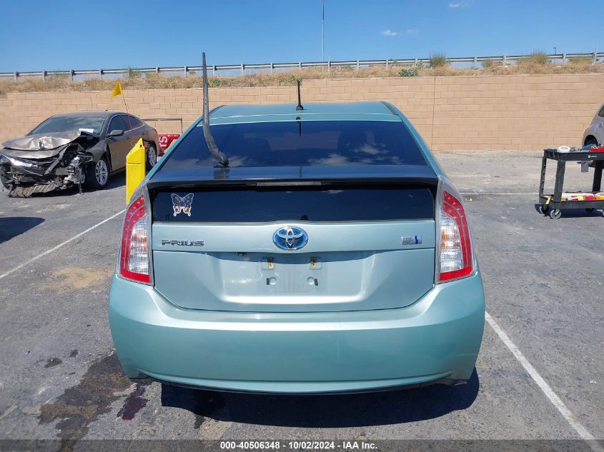 2013 Toyota Prius Two VIN: JTDKN3DU9D5554123 Lot: 40506348