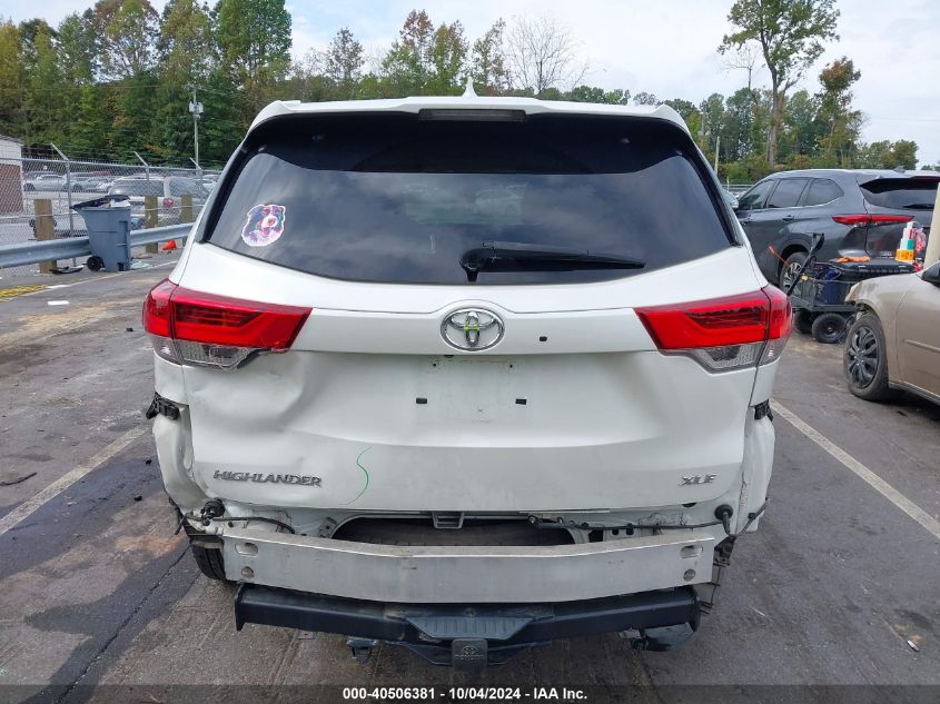 5TDKZRFH4HS508352 2017 Toyota Highlander Xle