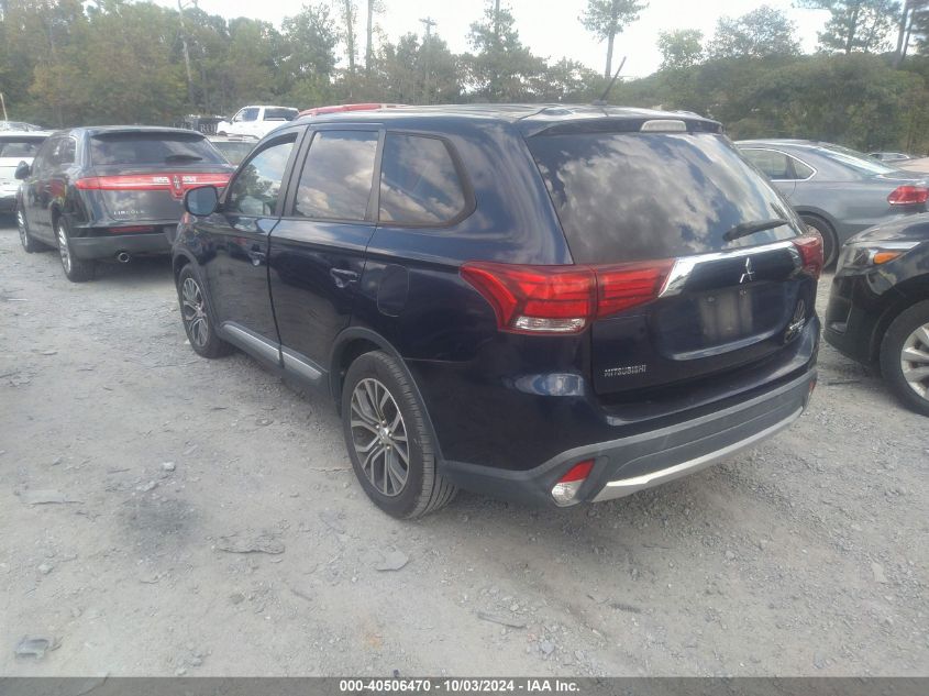 2016 Mitsubishi Outlander Se VIN: JA4AD3A37GZ012603 Lot: 40506470