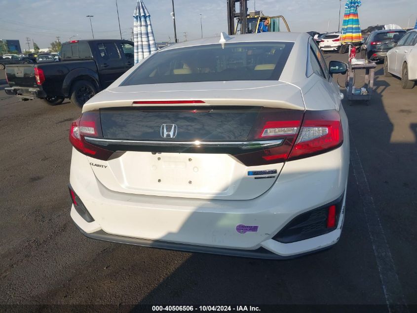 2018 Honda Clarity Plug-In Hybrid Touring VIN: JHMZC5F37JC000220 Lot: 40506506