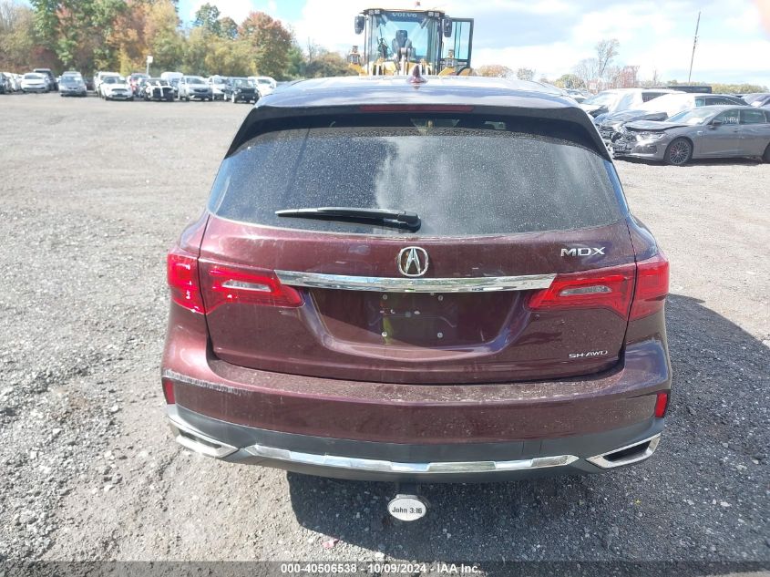 2017 Acura Mdx Technology Package VIN: 5FRYD4H50HB011378 Lot: 40506538