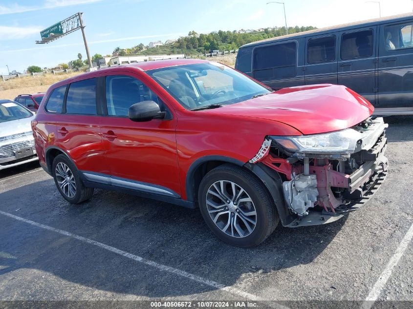 2017 Mitsubishi Outlander Es VIN: JA4AD2A32HZ062403 Lot: 40506672