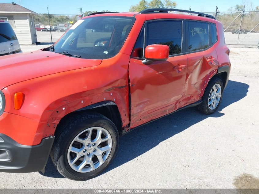 2018 Jeep Renegade Latitude VIN: ZACCJBBB1JPG71466 Lot: 40506746