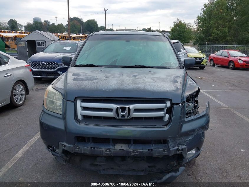 2006 Honda Pilot Ex-L VIN: 5FNYF28536B009878 Lot: 40506780