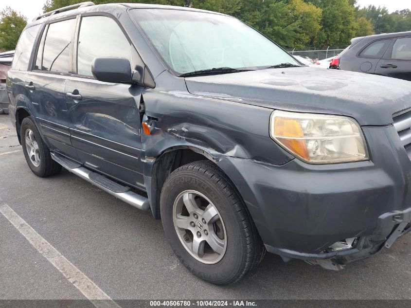 2006 Honda Pilot Ex-L VIN: 5FNYF28536B009878 Lot: 40506780