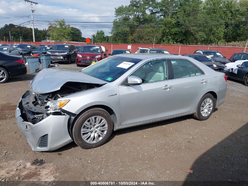 4T1BD1FK8EU108163 2014 Toyota Camry Hybrid Le