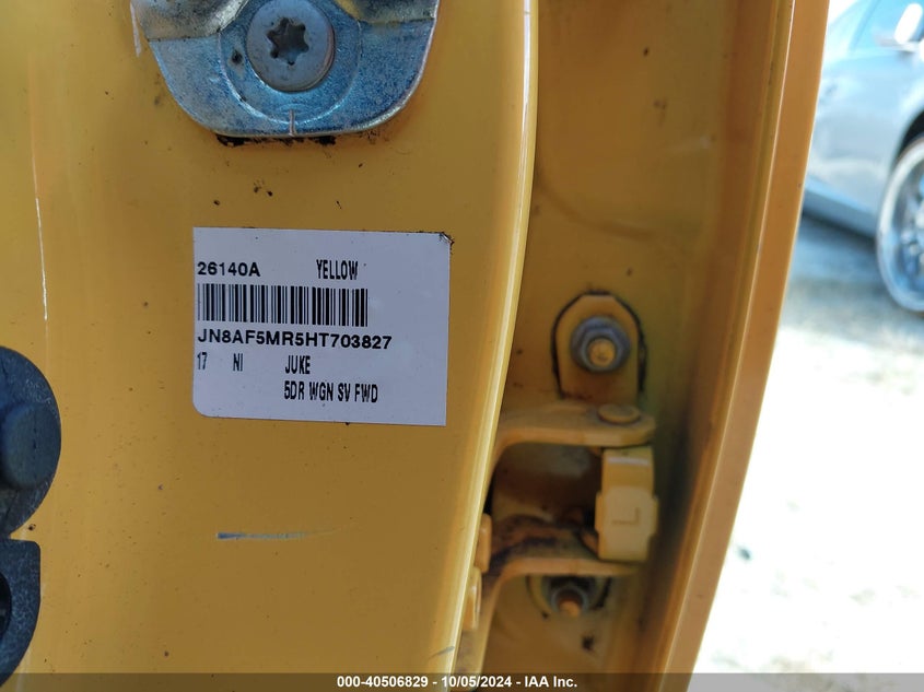 2017 NISSAN JUKE S - JN8AF5MR5HT703827