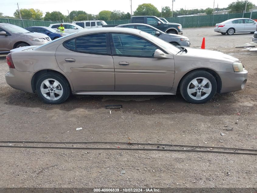 2006 Pontiac Grand Prix VIN: 2G2WP552X61272277 Lot: 40506839