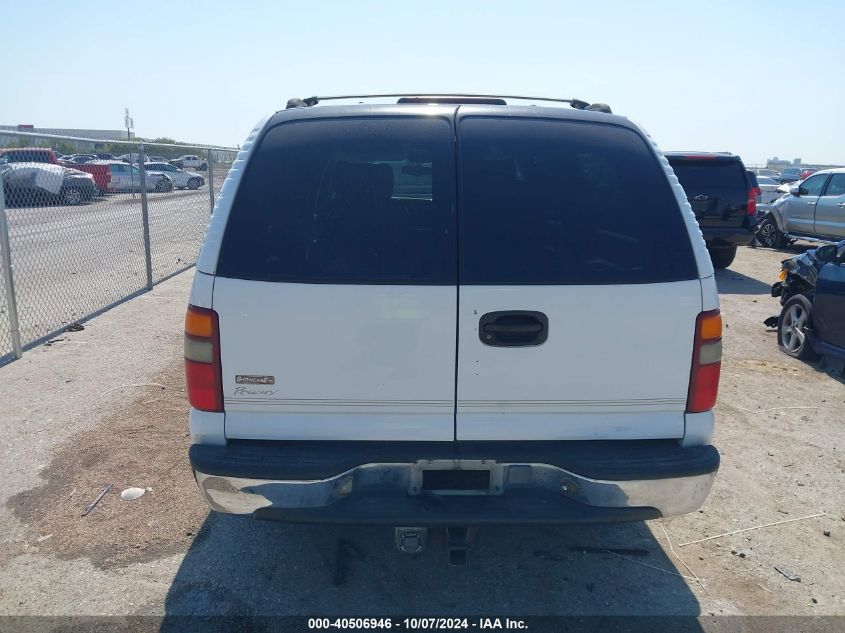 2001 Chevrolet Suburban 1500 Ls VIN: 3GNEC16T21G119323 Lot: 40506946