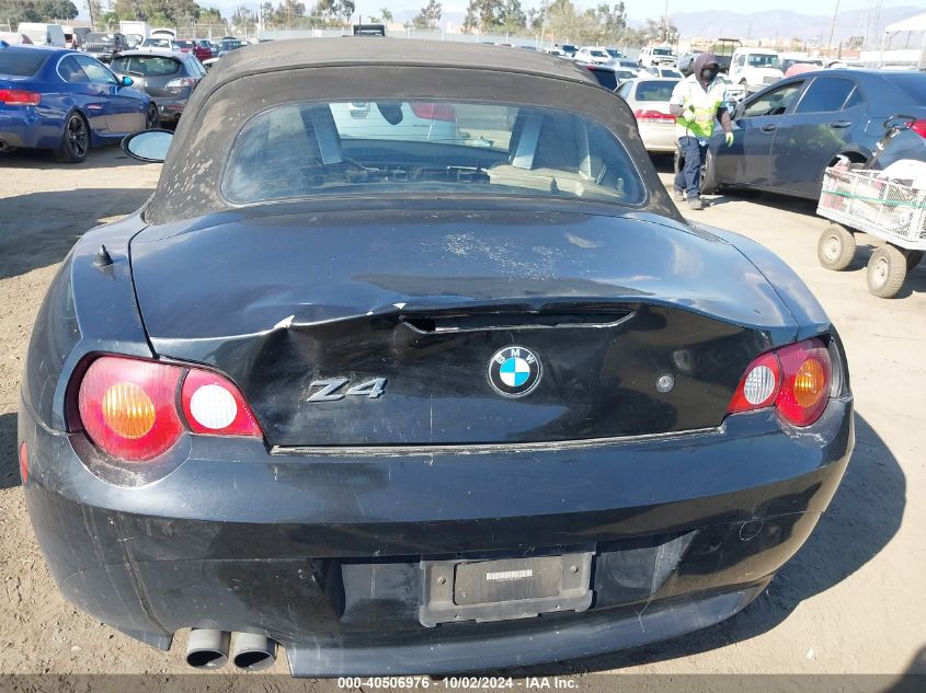 2003 BMW Z4 3.0I VIN: 4USBT53423LU05978 Lot: 40506976