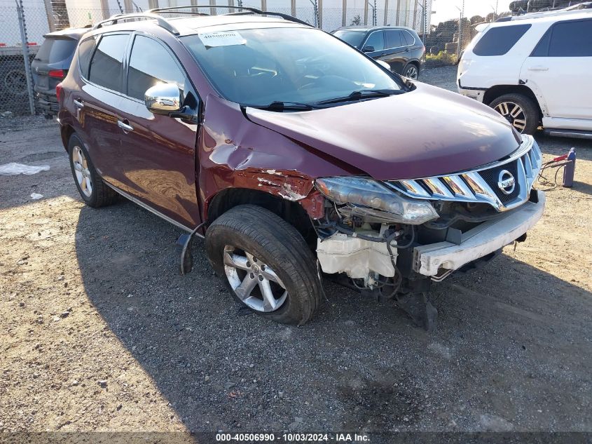 JN8AZ1MW4AW121888 2010 Nissan Murano Sl