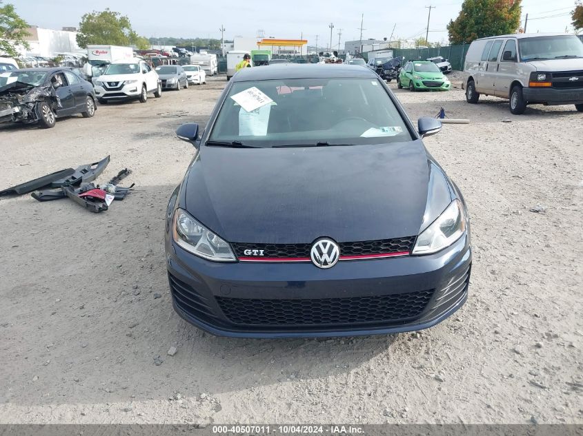 2017 Volkswagen Golf Gti S VIN: 3VW5T7AU7HM014250 Lot: 40507011