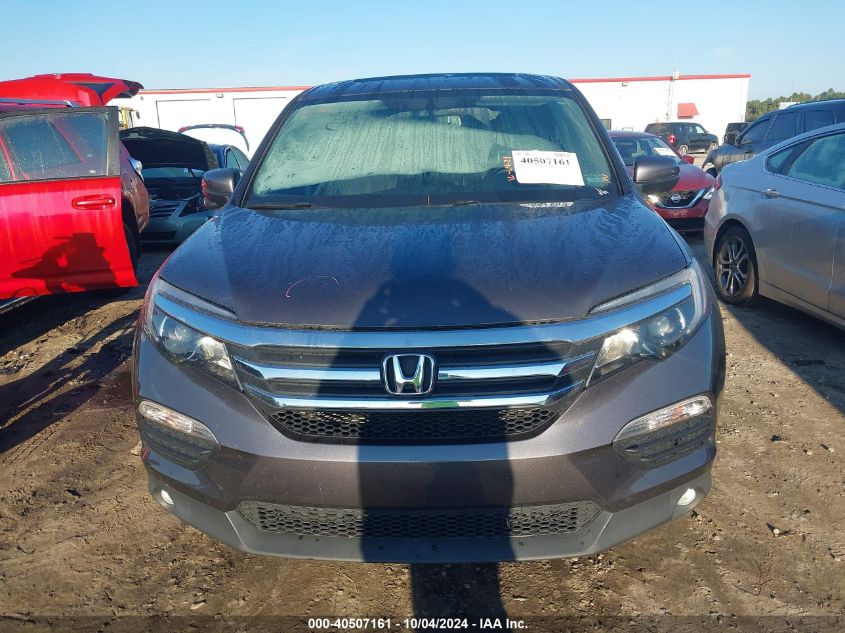 5FNYF6H57HB100551 2017 Honda Pilot Ex-L