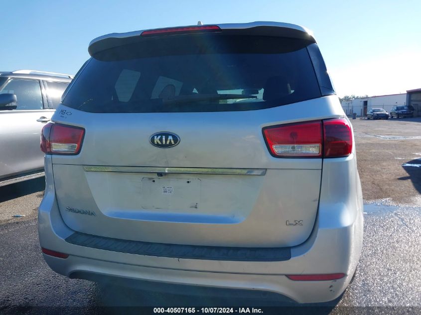 2015 Kia Sedona Lx VIN: KNDMB5C11F6042048 Lot: 40507165