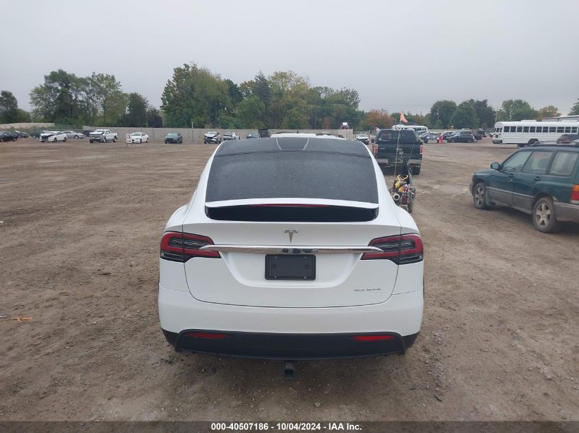 2020 Tesla Model X Long Range Dual Motor All-Wheel Drive/Long Range Plus Dual Motor All-Wheel Drive VIN: 5YJXCBE27LF233892 Lot: 40507186