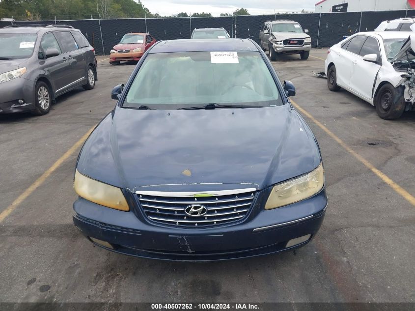 KMHFC46F16A105715 2006 Hyundai Azera Limited/Se