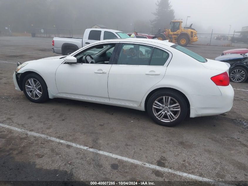 2011 Infiniti G37X VIN: JN1CV6AR9BM350045 Lot: 40507285