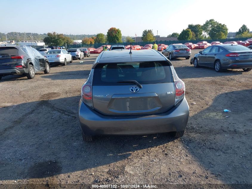 2013 Toyota Prius C VIN: JTDKDTB36D1040525 Lot: 40507322