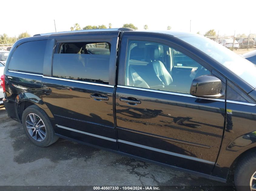 2016 Dodge Grand Caravan Sxt VIN: 2C4RDGCG1GR277334 Lot: 40507330